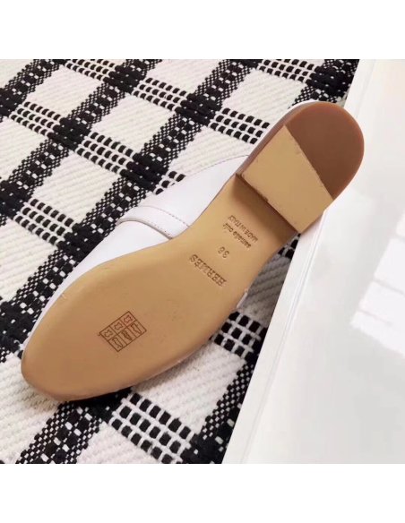 Cheap Reps Hermes Oz Mules In Caramel Calfskin