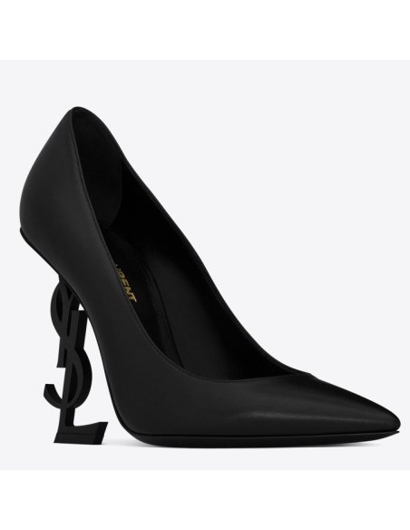 Cheap Reps Saint Laurent Opyum 110 Pumps In Lambskin with Black Heel