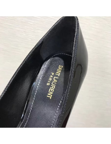 Cheap Reps Saint Laurent Opyum 110 Pumps In Patent Leather with Black Heel