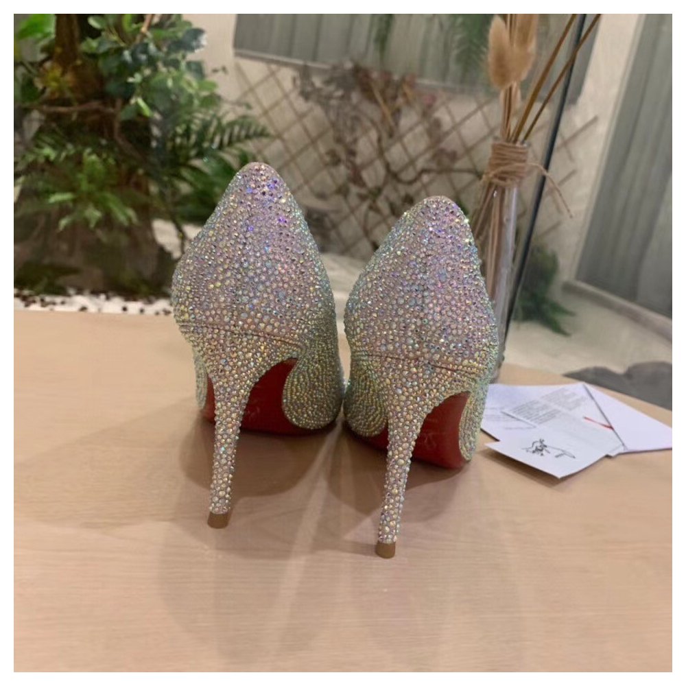 Cheap Reps Christian Louboutin Kate Strass 85mm Aurora Borealis Pumps