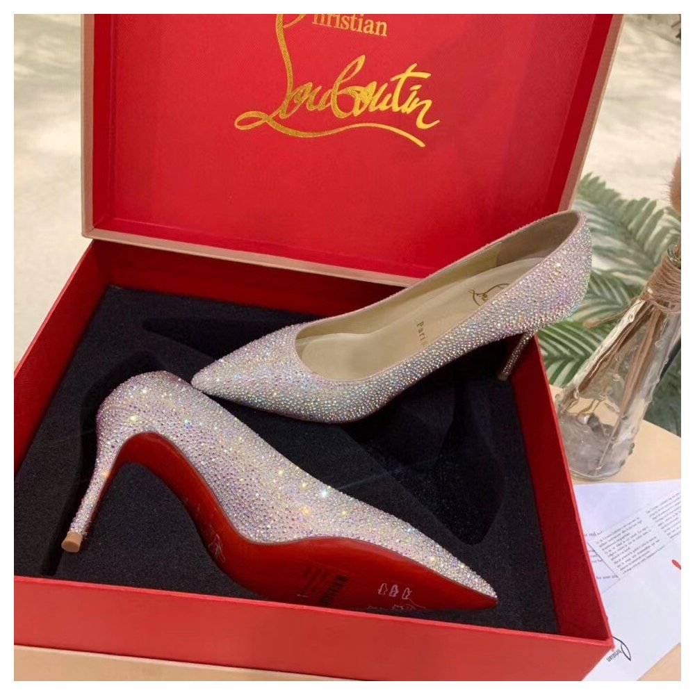 Cheap Reps Christian Louboutin Kate Strass 85mm Aurora Borealis Pumps