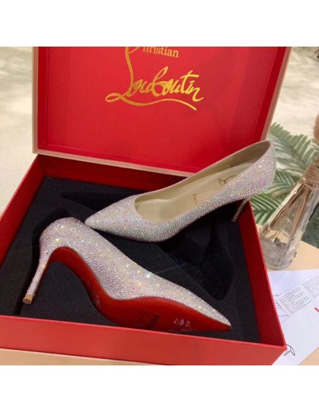 Cheap Reps Christian Louboutin Kate Strass 85mm Aurora Borealis Pumps