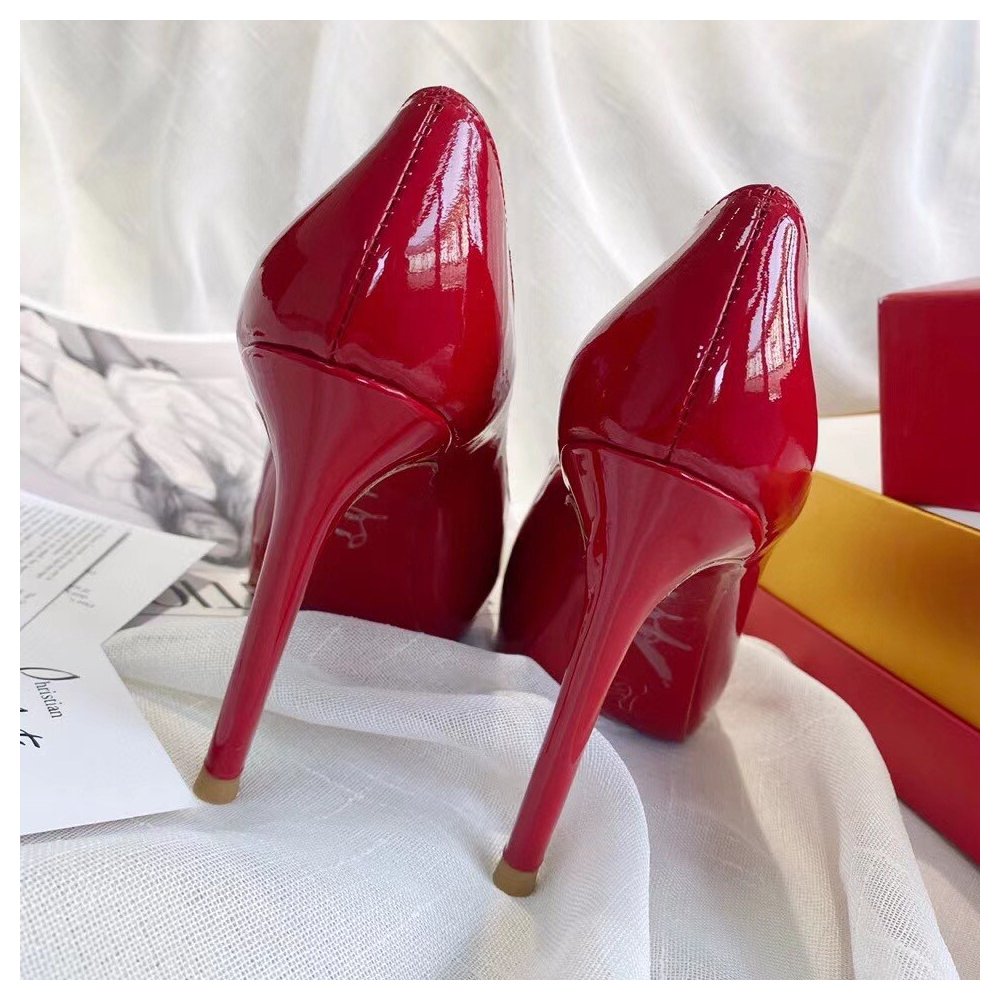 Cheap Reps Christian Louboutin Red Patent New Very Prive 100mm Pumps