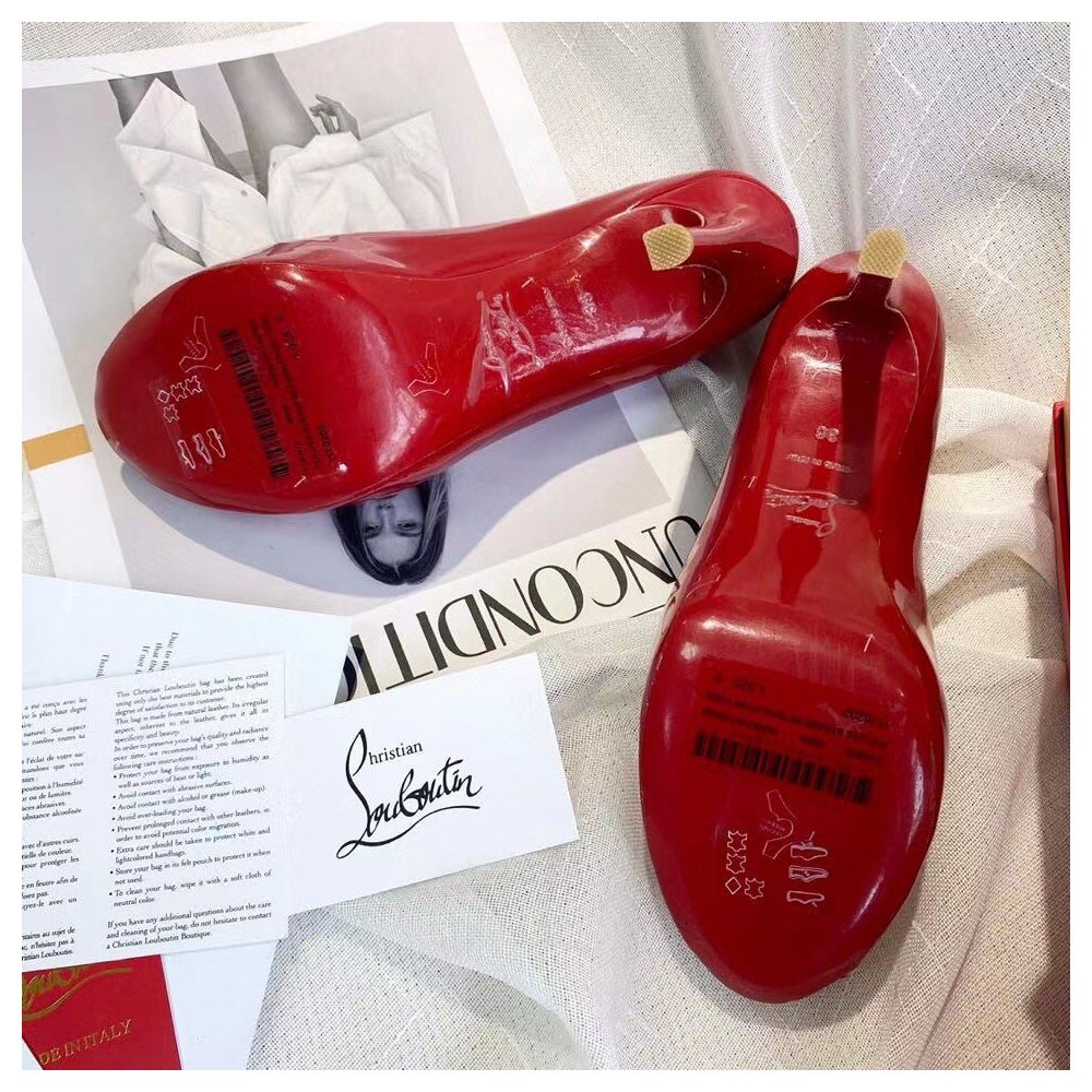 Cheap Reps Christian Louboutin Red Patent New Very Prive 100mm Pumps