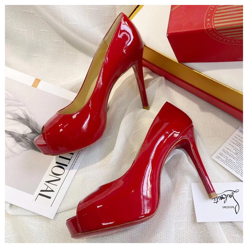 Cheap Reps Christian Louboutin Red Patent New Very Prive 100mm Pumps