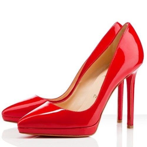 Cheap Reps Christian Louboutin Red Patent Pigalle Plato 100mm Pumps