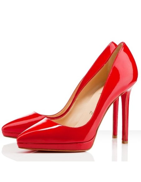 Cheap Reps Christian Louboutin Red Patent Pigalle Plato 100mm Pumps