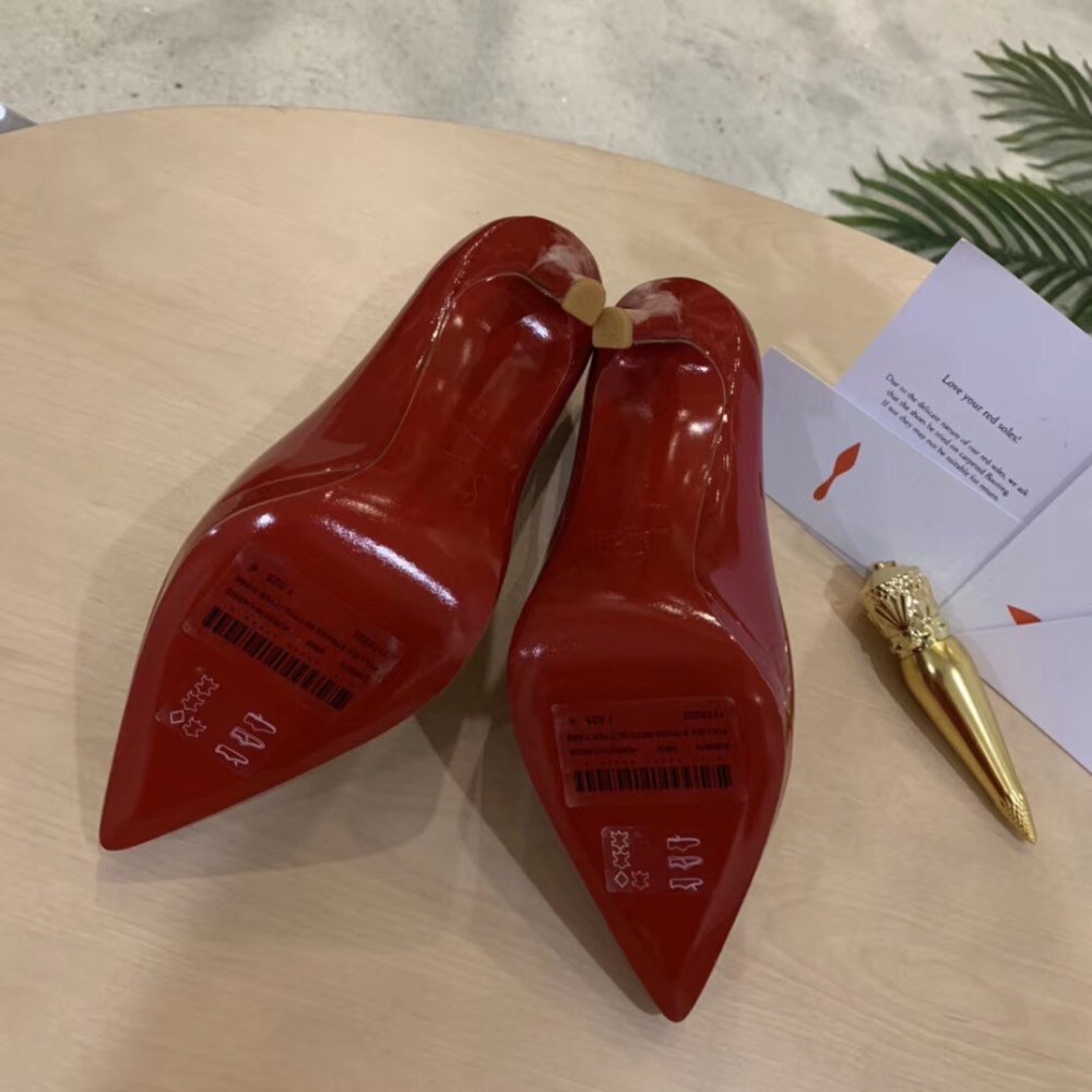 Cheap Reps Christian Louboutin Red Patent Pigalle Plato 100mm Pumps