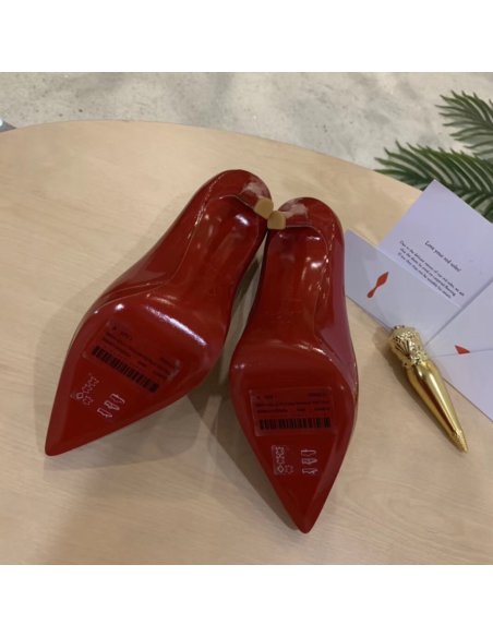 Cheap Reps Christian Louboutin Red Patent Pigalle Plato 100mm Pumps