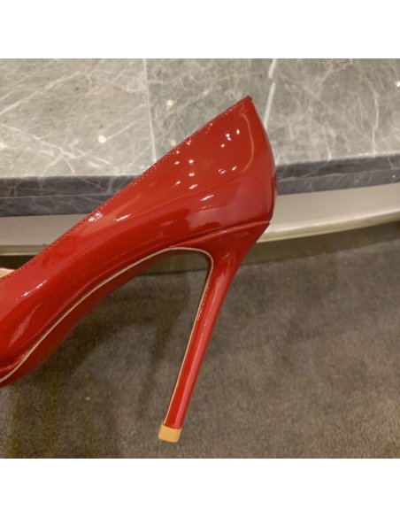 Cheap Reps Christian Louboutin Red Patent Pigalle Plato 100mm Pumps