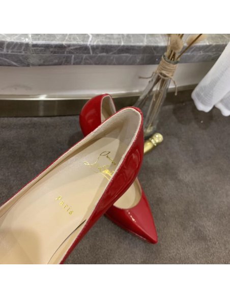Cheap Reps Christian Louboutin Red Patent Pigalle Plato 100mm Pumps