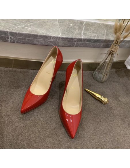 Cheap Reps Christian Louboutin Red Patent Pigalle Plato 100mm Pumps