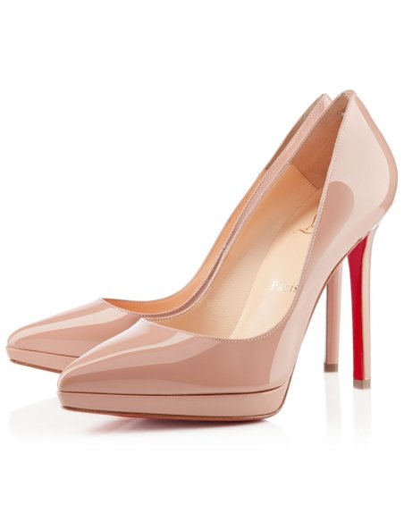 Cheap Reps Christian Louboutin Nude Patent Pigalle Plato 100mm Pumps