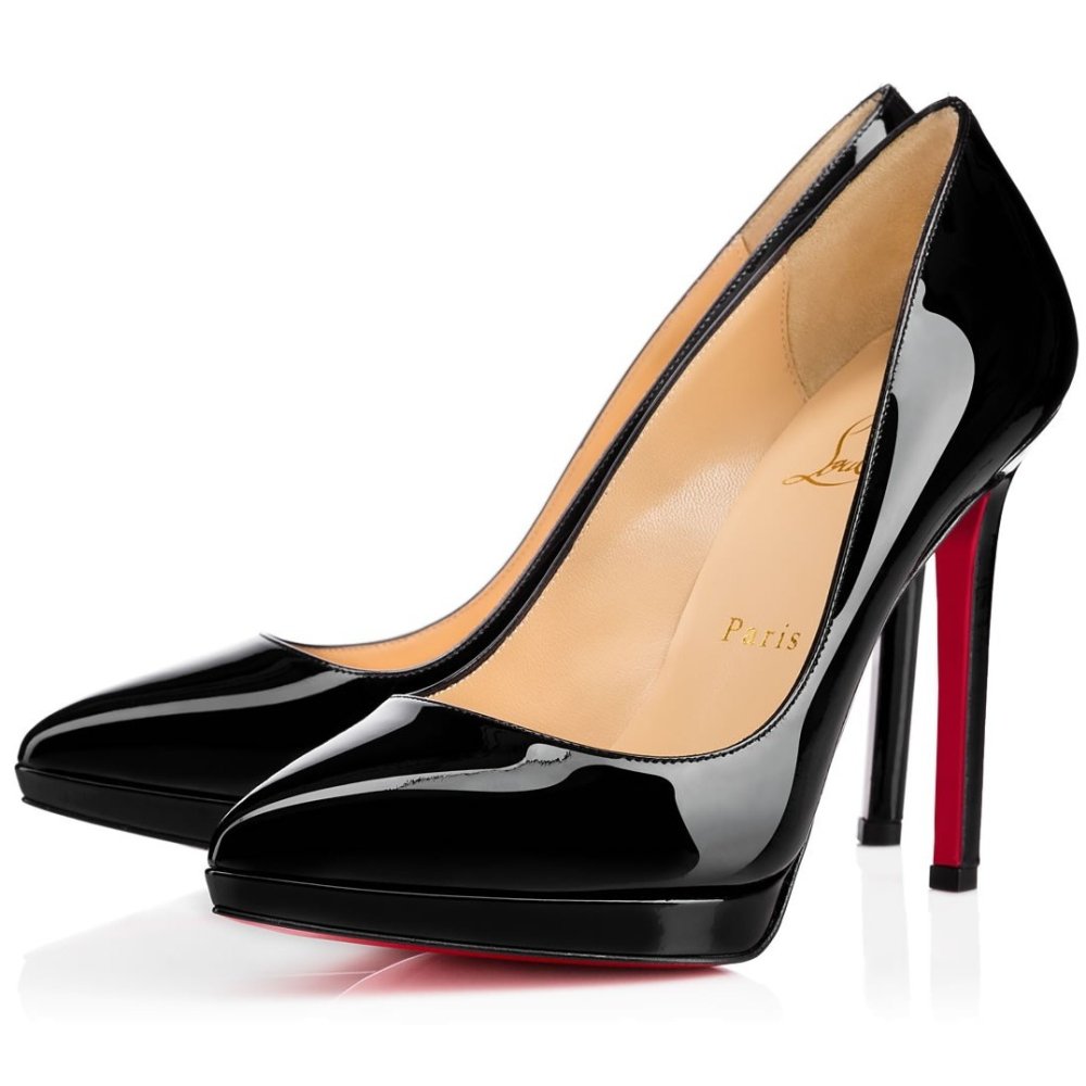 Cheap Reps Christian Louboutin Black Patent Pigalle Plato 100mm Pumps