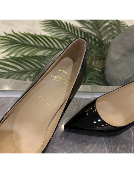 Cheap Reps Christian Louboutin Black Patent Pigalle Plato 100mm Pumps