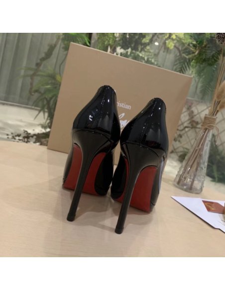 Cheap Reps Christian Louboutin Black Patent Pigalle Plato 100mm Pumps
