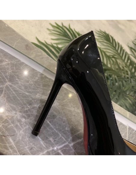 Cheap Reps Christian Louboutin Black Patent Pigalle Plato 100mm Pumps