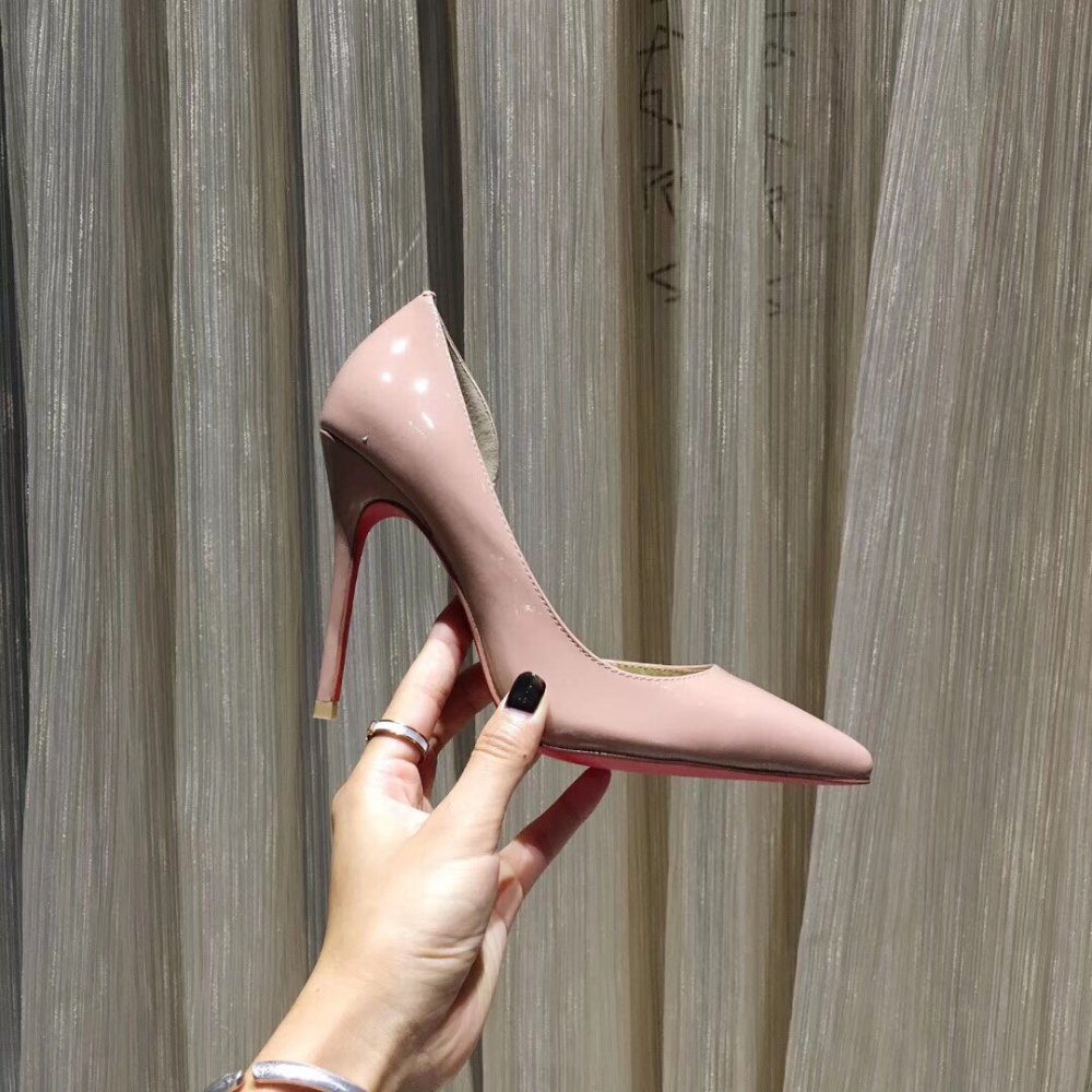 Cheap Reps Christian Louboutin Nude Patent Iriza 100mm Pumps
