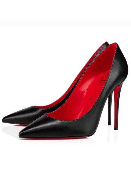 Cheap Reps Christian Louboutin Kate Pumps 100 mm In Black Lambskin