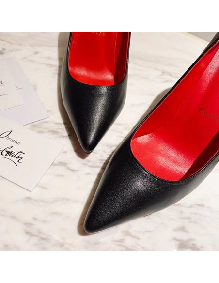 Cheap Reps Christian Louboutin Kate Pumps 100 mm In Black Lambskin