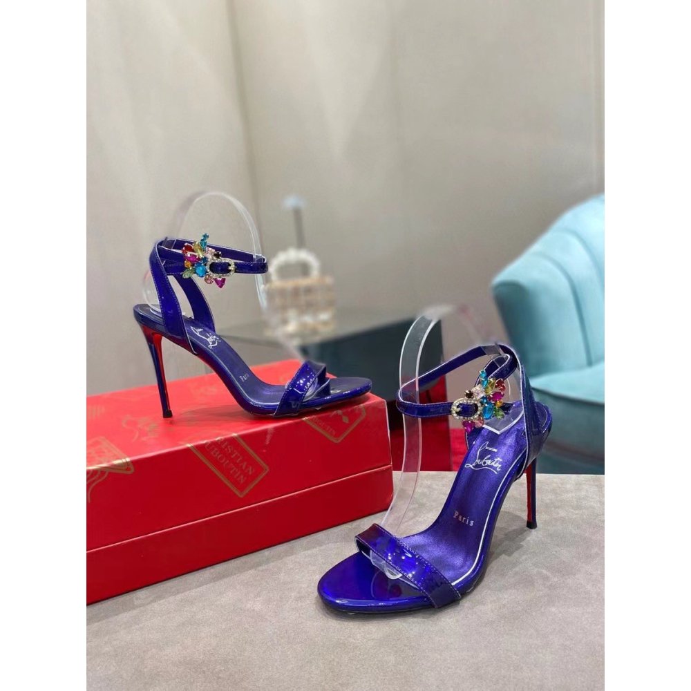 Cheap Reps Christian Louboutin Goldie Joli 100mm Sandals In Speccio Leather