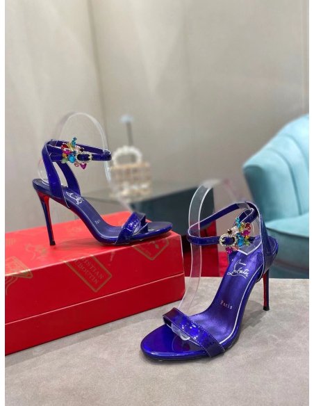 Cheap Reps Christian Louboutin Goldie Joli 100mm Sandals In Speccio Leather