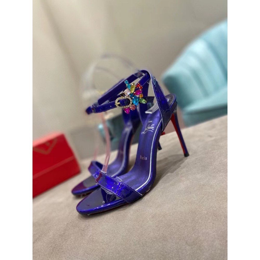 Cheap Reps Christian Louboutin Goldie Joli 100mm Sandals In Speccio Leather