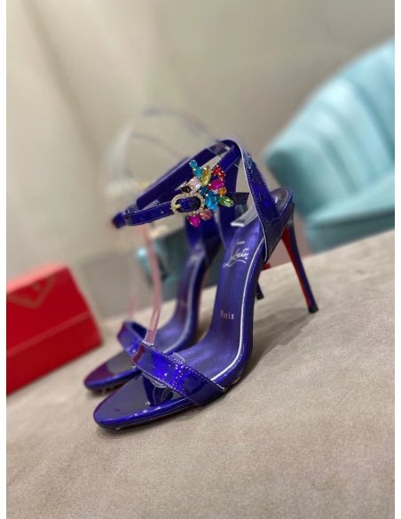 Cheap Reps Christian Louboutin Goldie Joli 100mm Sandals In Speccio Leather