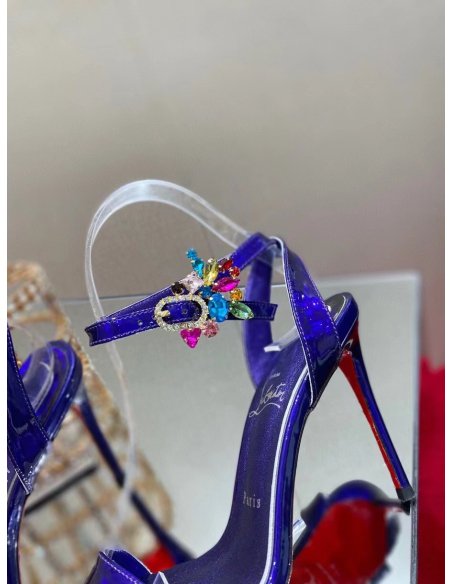 Cheap Reps Christian Louboutin Goldie Joli 100mm Sandals In Speccio Leather