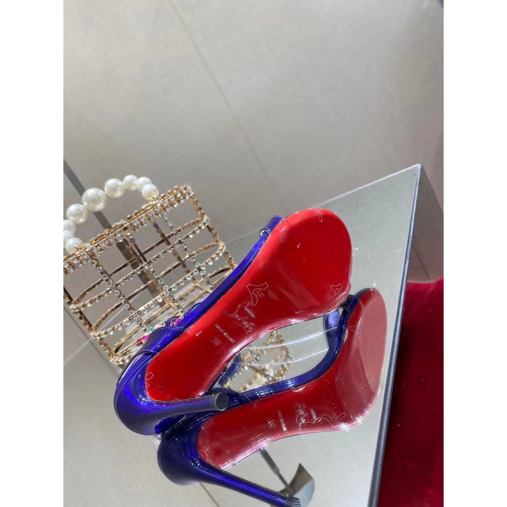Cheap Reps Christian Louboutin Goldie Joli 100mm Sandals In Speccio Leather