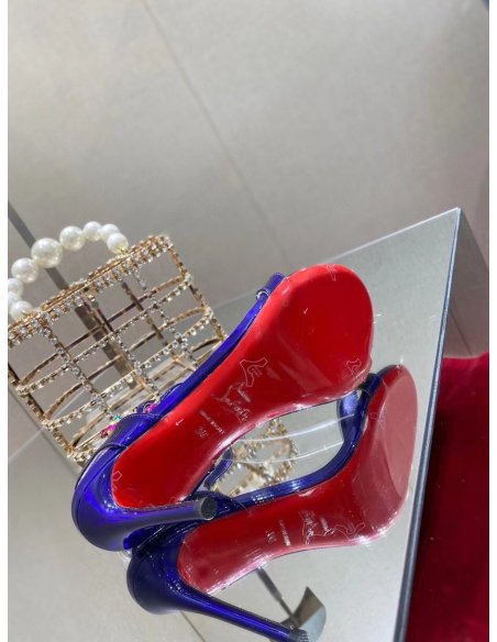 Cheap Reps Christian Louboutin Goldie Joli 100mm Sandals In Speccio Leather