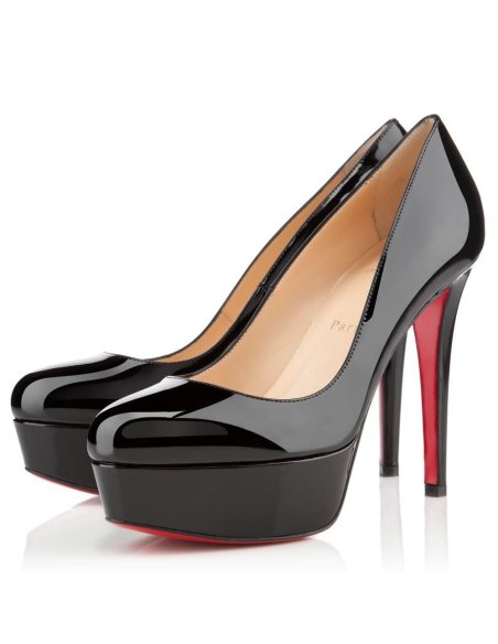 Cheap Reps Christian Louboutin Black Patent Dirditta 130mm Pumps