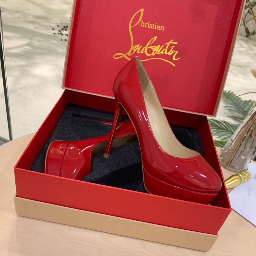 Cheap Reps Christian Louboutin Red Patent Dirditta 130mm Pumps