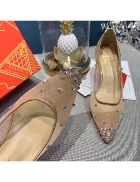 Cheap Reps Christian Louboutin Degra 100 Crystal Stud-embellished Pumps