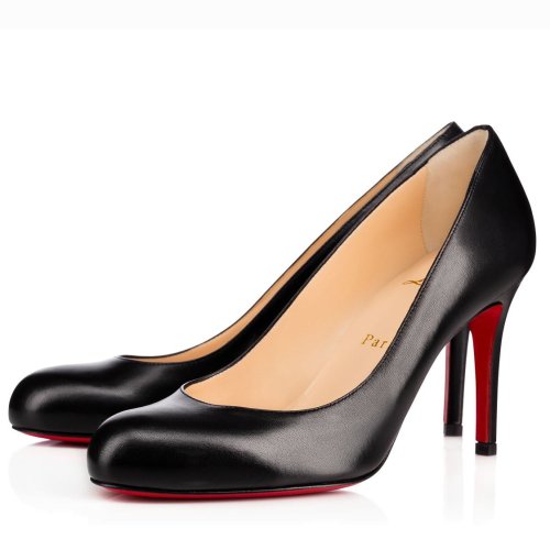 Cheap Reps Christian Louboutin Black Lambskin Fifille Pumps 85mm