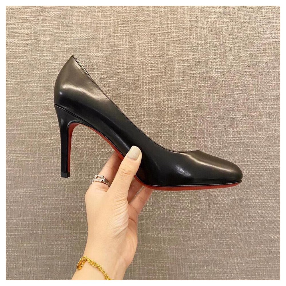 Cheap Reps Christian Louboutin Black Lambskin Fifille Pumps 85mm