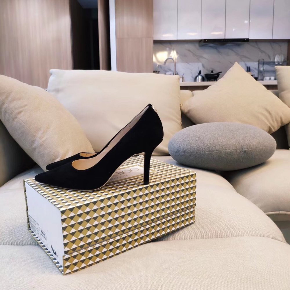 Cheap Reps Jimmy Choo Love 85mm Pumps In Black Suede Leather