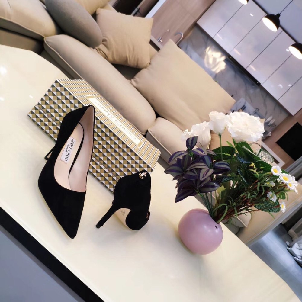Cheap Reps Jimmy Choo Love 85mm Pumps In Black Suede Leather