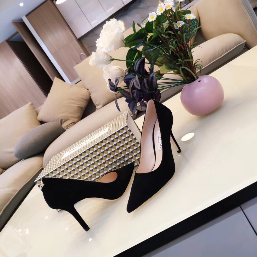 Cheap Reps Jimmy Choo Love 85mm Pumps In Black Suede Leather