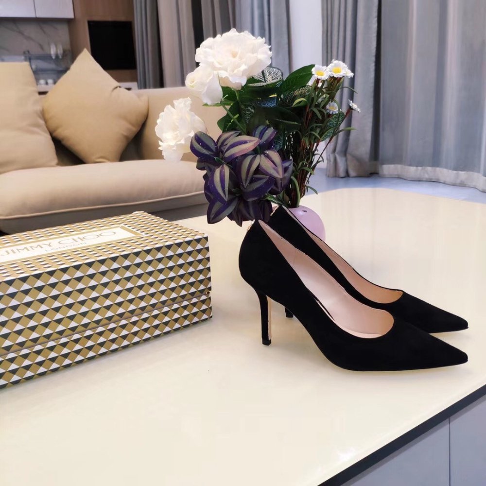 Cheap Reps Jimmy Choo Love 85mm Pumps In Black Suede Leather