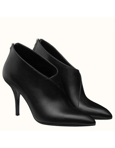 Cheap Reps Hermes Virginia Ankle Boot In Black Leather