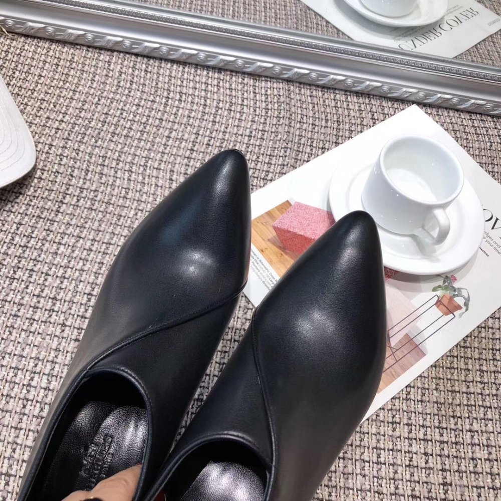 Cheap Reps Hermes Virginia Ankle Boot In Black Leather