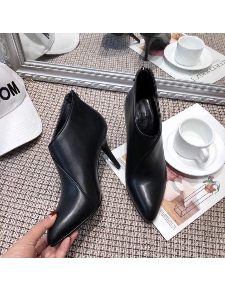 Cheap Reps Hermes Virginia Ankle Boot In Black Leather