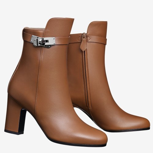 Cheap Reps Hermes Brown Joueuse Ankle Boots