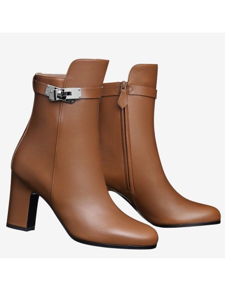 Cheap Reps Hermes Brown Joueuse Ankle Boots