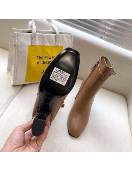 Cheap Reps Hermes Brown Joueuse Ankle Boots