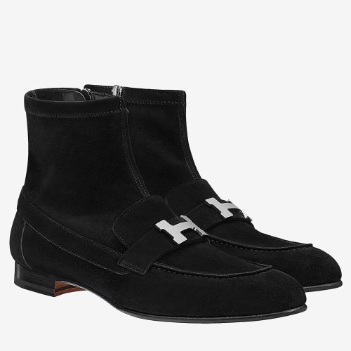 Cheap Reps Hermes Black Saint Honore Ankle Boots