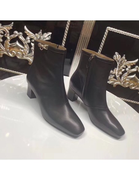 Cheap Reps Hermes Black Calfskin Power Low Boot