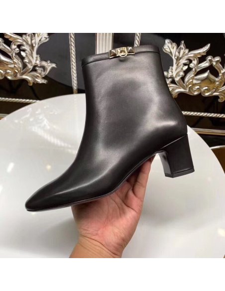 Cheap Reps Hermes Black Calfskin Power Low Boot