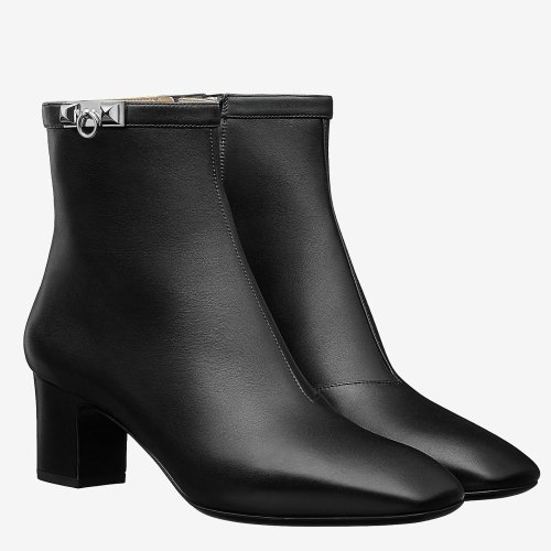 Cheap Reps Hermes Black Calfskin Power Low Boot